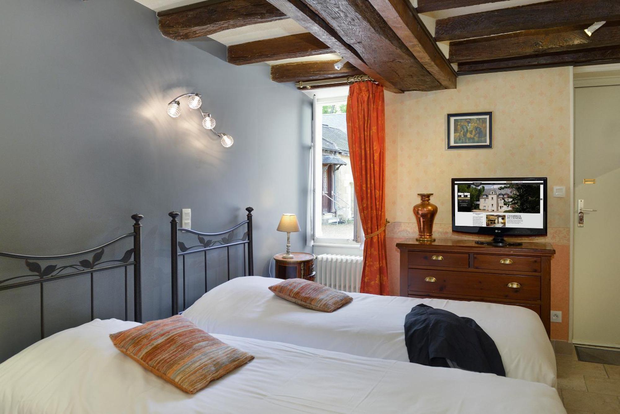 Logis Manoir De La Giraudiere Beaumont-en-Véron Kültér fotó
